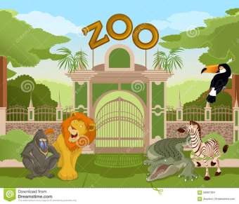 zoo-gate-african-animals-vector-image-colurful-56987364
